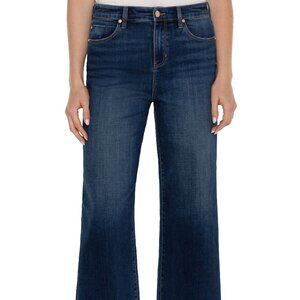 NWT Liverpool Stride Hi-Rise Crop With Wide Cut Hem 26in Ins In Bowers